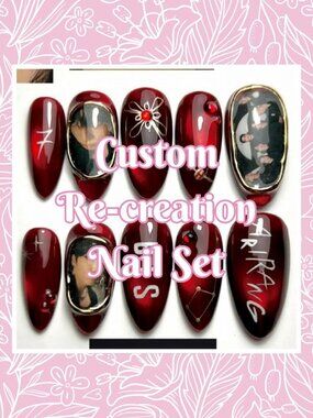 💅 Custom Re-Creation Press-On Nails (Made to Order)